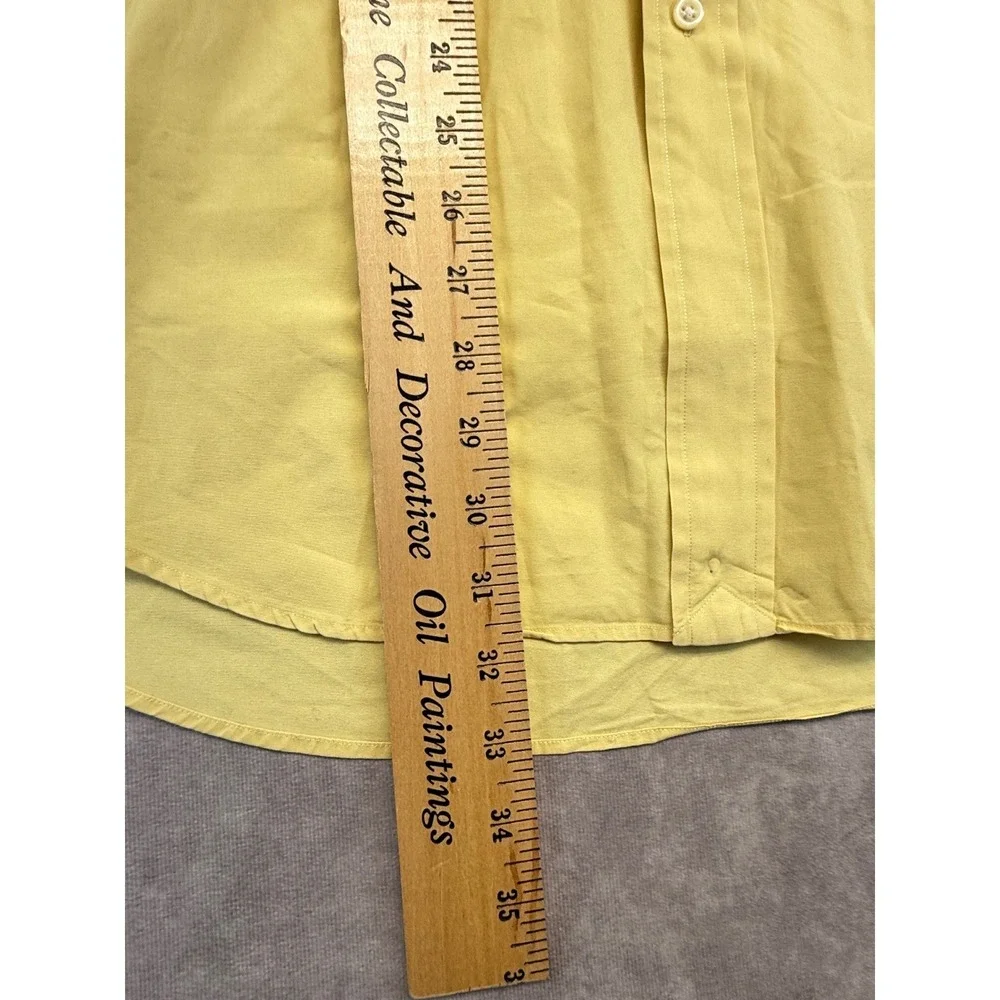 Vintage Polo Ralph Lauren Men's L Blake Yellow Cotton Oxford Button Down Shirt